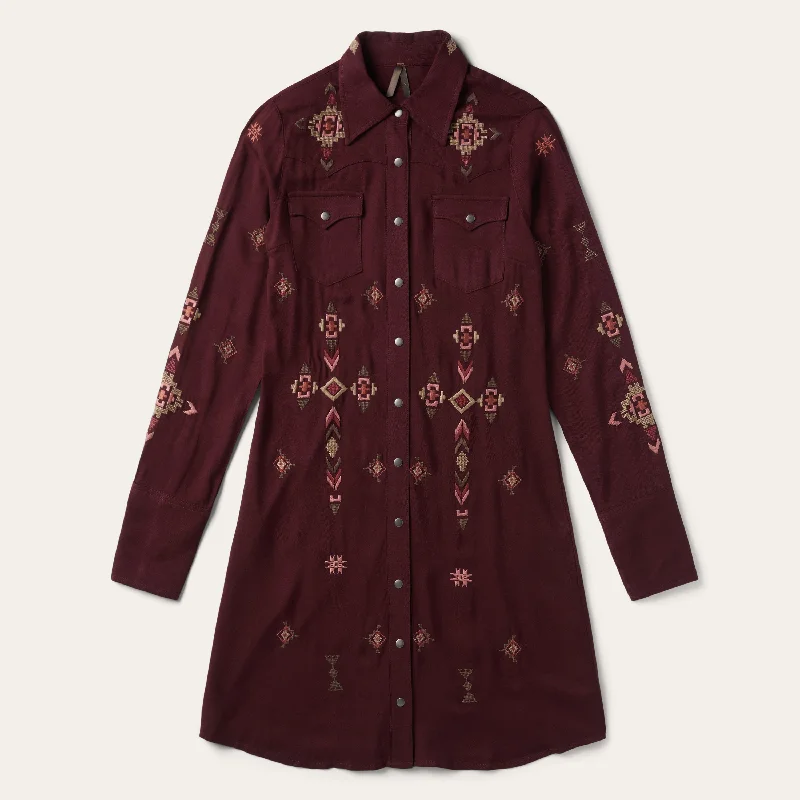 Limited Quantity Embroidered Shirt Dress