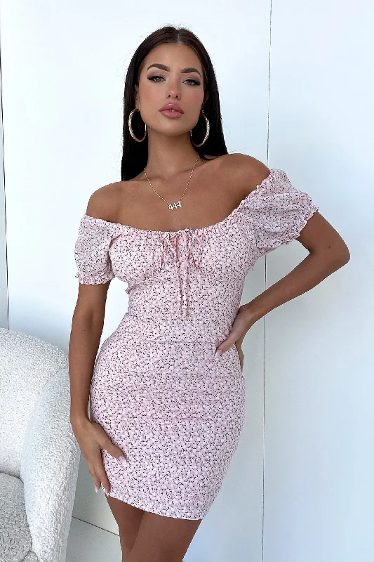 Weekend Bargain Bonanza Alma Dress - Pink Floral