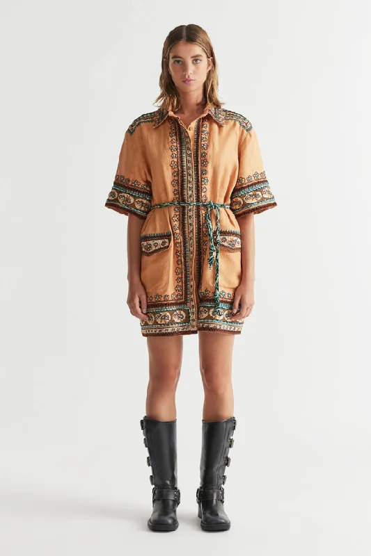One-Stop Shop Sale Zen Shirt Dress Porcini