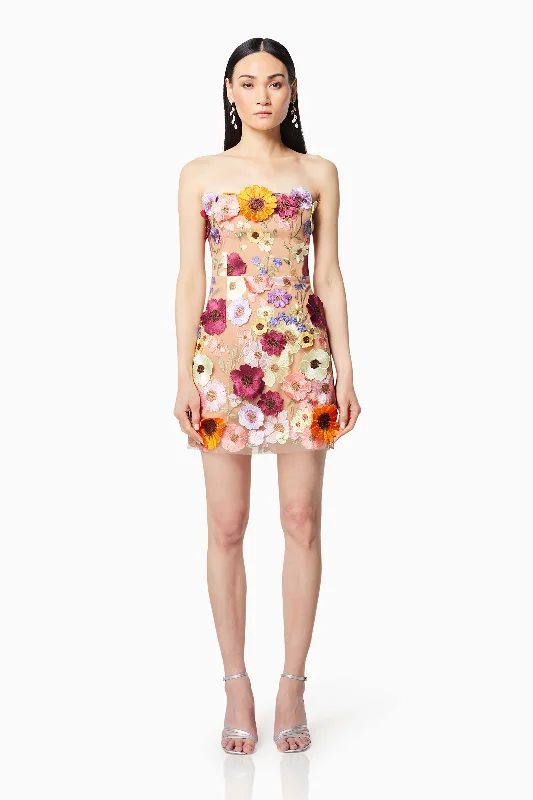 Weekend Big Sale Arabella Strapless Mini Dress In Pink