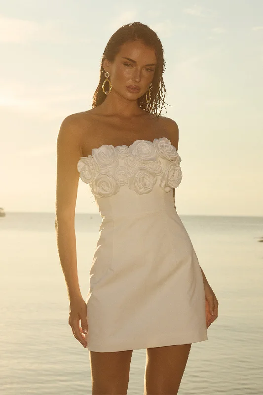 Limited Quantity AVERIE MINI DRESS - IVORY