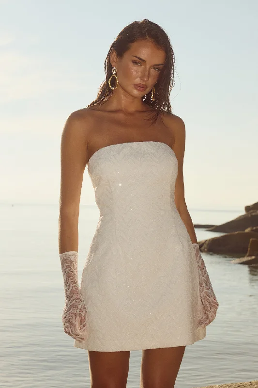 Sale of the Year CARLETI MINI DRESS - IVORY