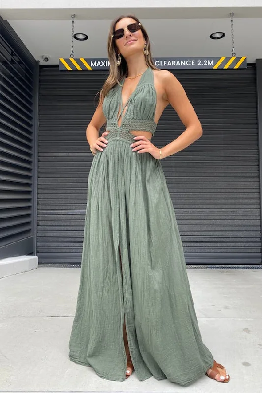 Weekend Shopping Fever Artemis Dress Khaki