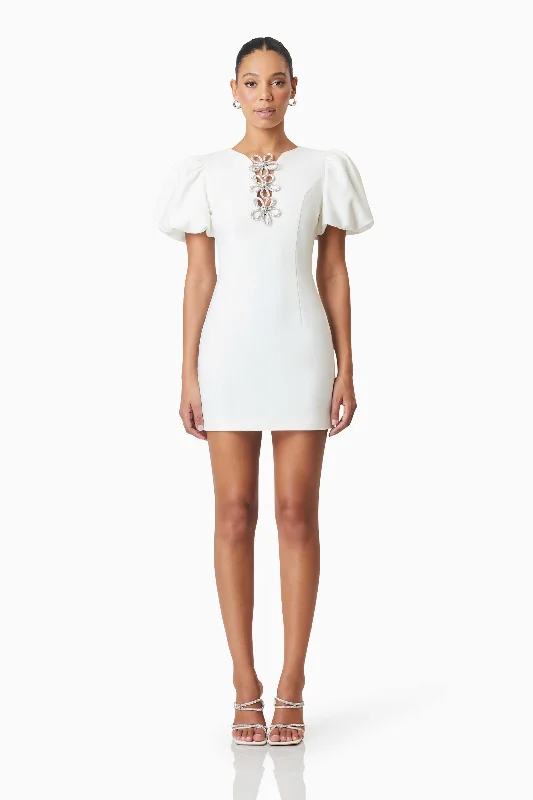 Weekend Exclusive Offers You’ll Love Delia Diamante Mini Dress In White