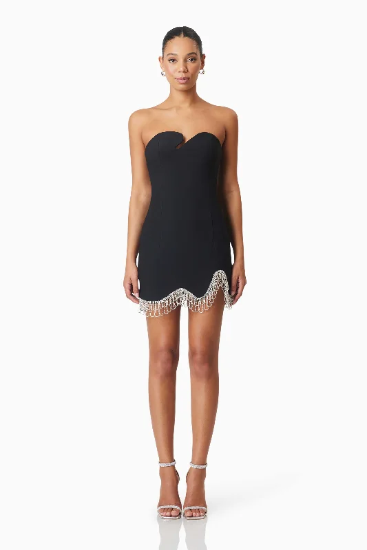 Weekend Shopping Highlights Delia Party Mini Dress In Black