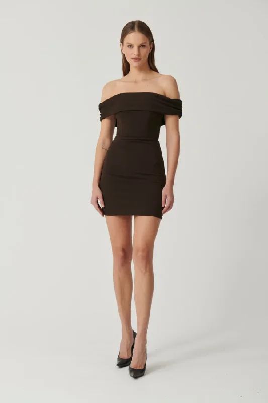 Weekend Bargain Bonanza Amalia Mini Dress Coffee