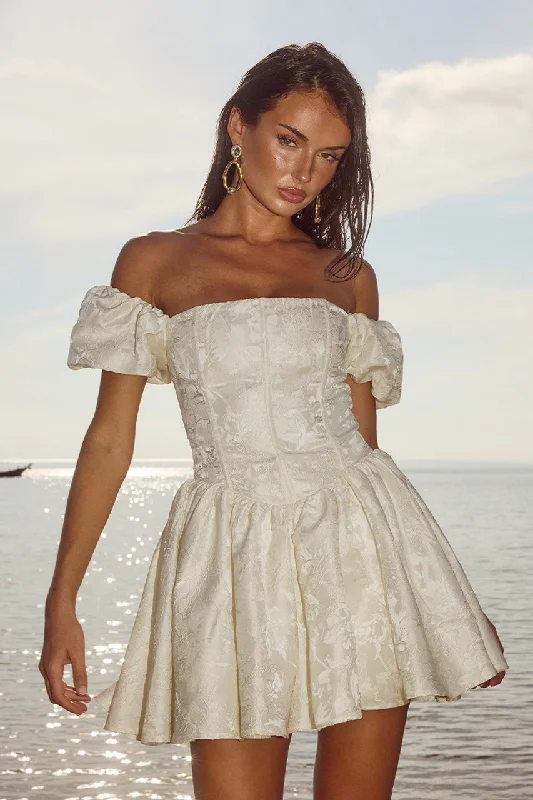 Offer of the Day ELODIE MINI DRESS - IVORY