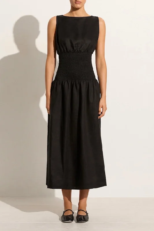 Super Price Slash La Canella Midi Dress Black