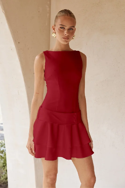Weekend Markdowns FAWN MINI DRESS - CHERRY