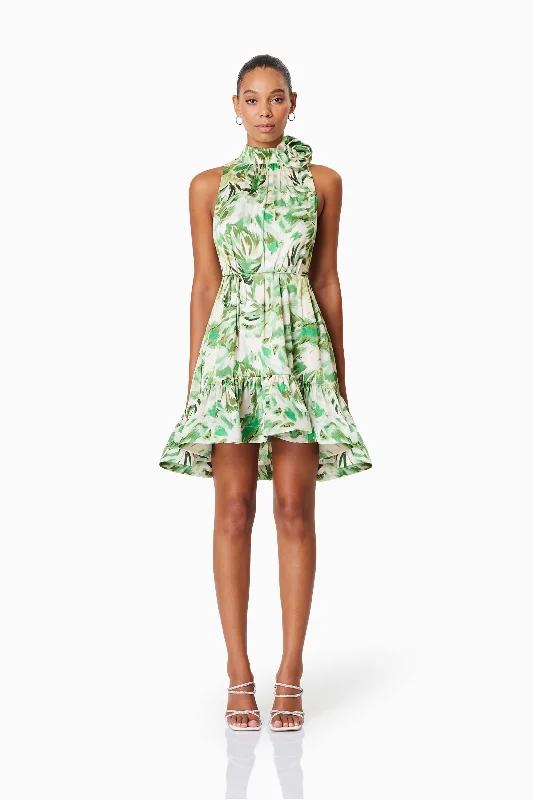 Weekend Limited-Time Offers Georgia Babydoll Day Dress In Green