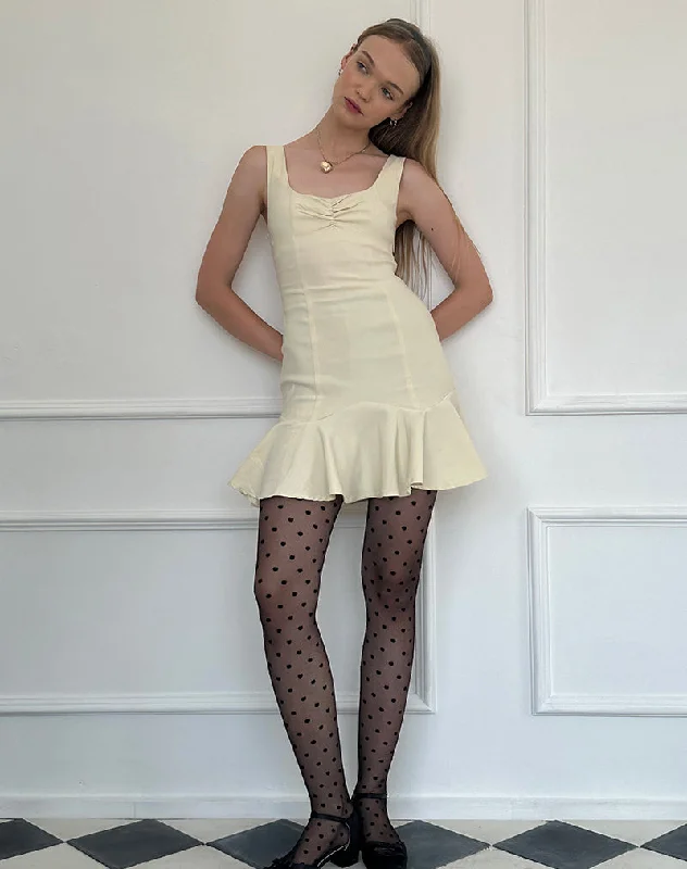 Limited Offer Jetsam Mini Dress in Cream