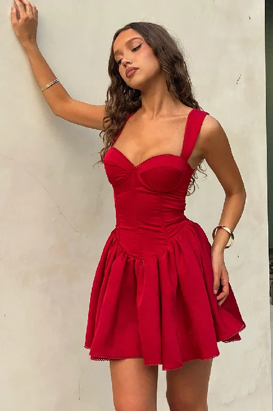 Weekend Hot Prices JOELLE MINI DRESS - RED