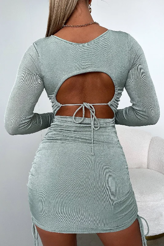Weekend Wonders Kashvi Dress - Sage