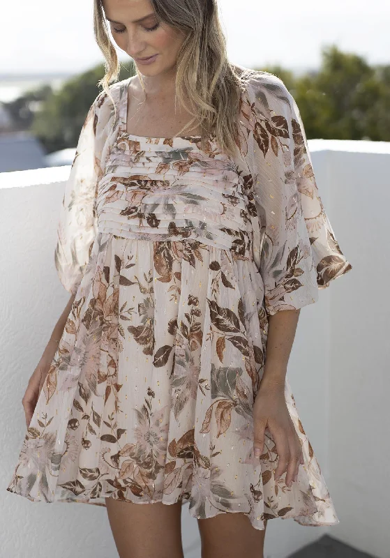 Big Discount Event Mahalo Square Neck Sleeve Mini Dress