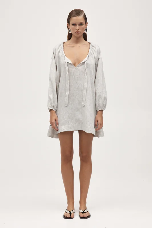 Seasonal Sale Myla Dress Twill Stripe
