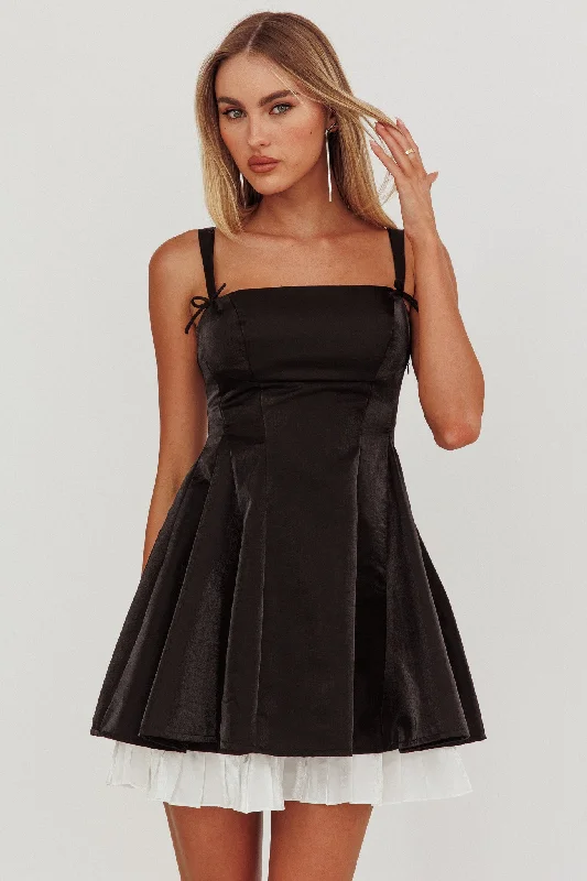 Buy More, Save More Night Rider Fit And Flare Mini Dress Black