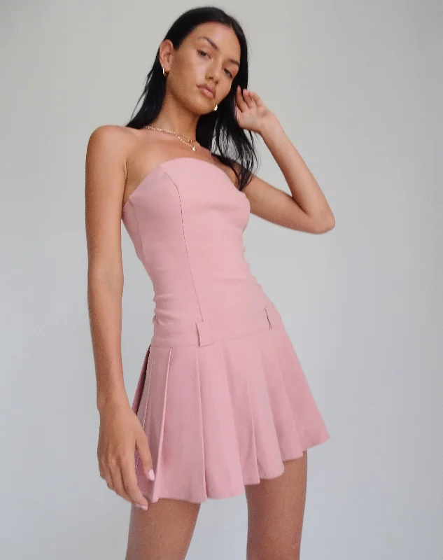 Shop Now, Save More Payoda Bandeau Mini Dress in Pink