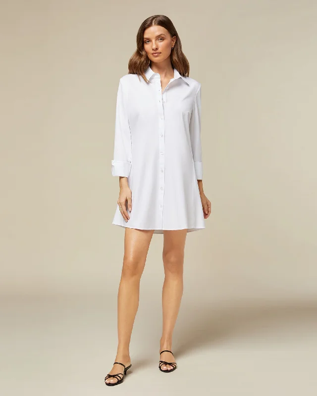 Price Cut Alert Poplin Shirt Dress