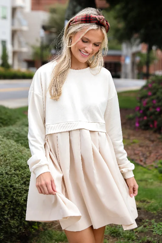 Sale Alert Precious Impression Natural Sweatshirt Dress