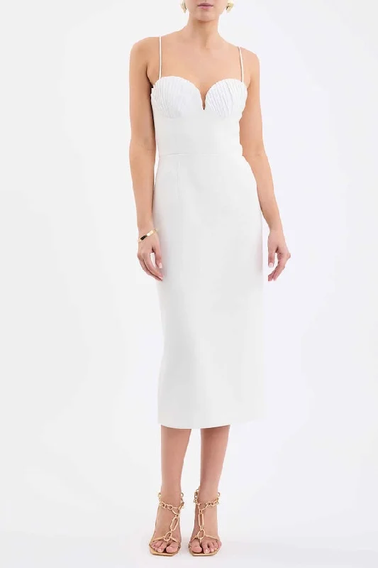 Weekend Sale Frenzy Cora Midi Dress Ivory