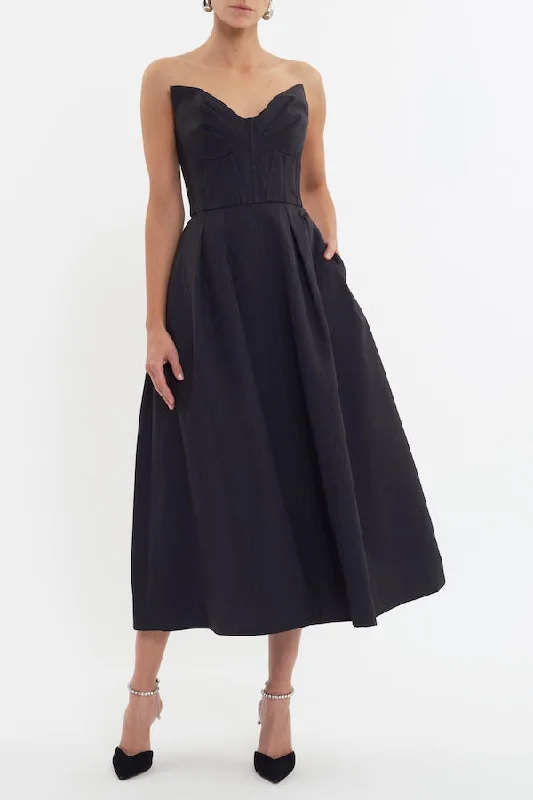 Big Offers Luiza Strapless Midi Dress Black