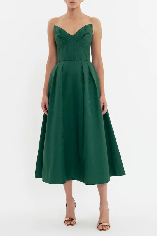 Hot Savings Alert Luiza Strapless Midi Dress Green