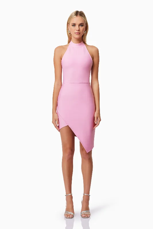 Instant Savings Riley Backless Mini Dress In Pink