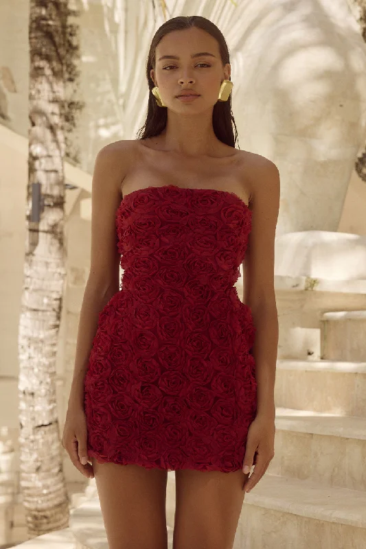 Shop & Get More ROSALINE MINI DRESS - CHERRY
