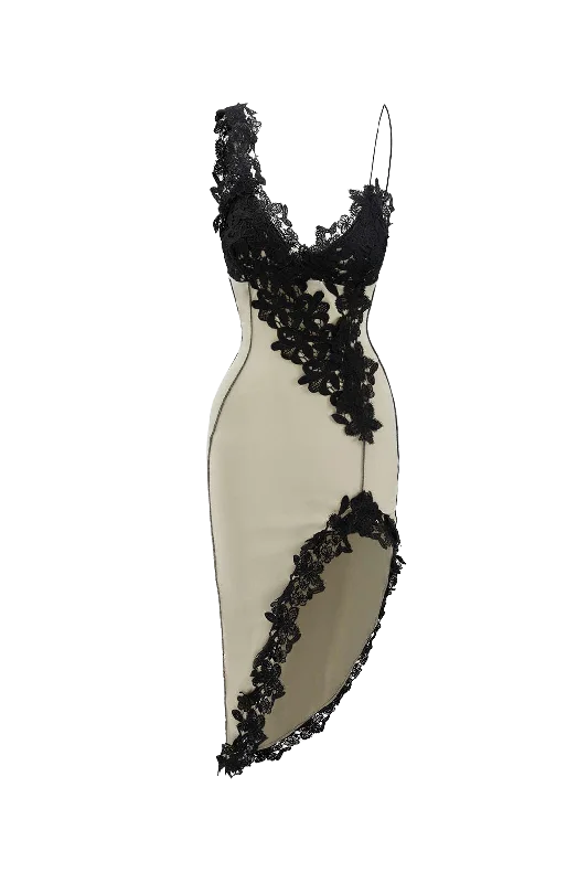 Weekend Sale Day A&A Immersed Rose Split Luxe Midi Dress