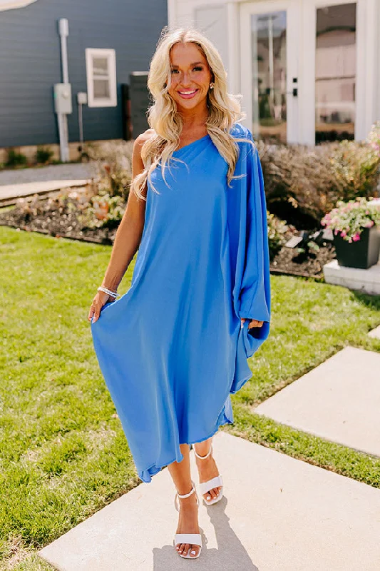 Weekend Mega Sale Event Vacay Bound Asymmetrical Midi