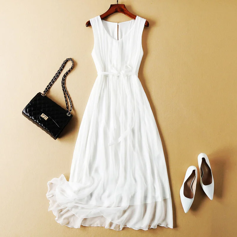 Exclusive Flash Sale Bohemian Mulberry Silk Dress