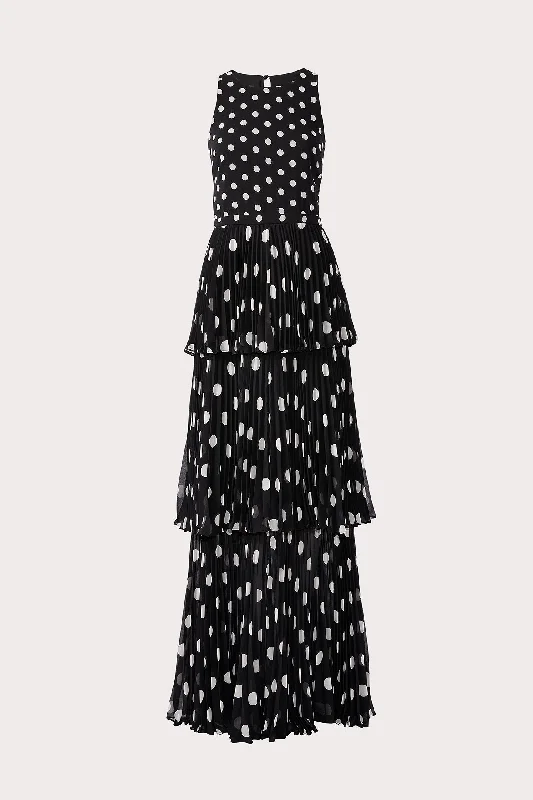 Weekend Exclusive Discounts Emiliana Pleated Polkadot Maxi