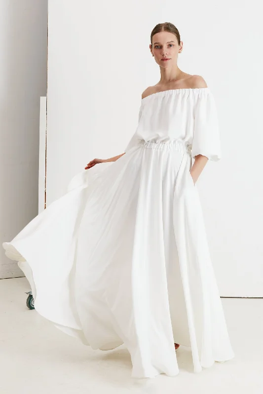 Weekend Special Discounts GALA off shoulder maxi wedding dress
