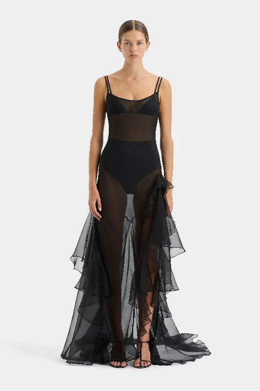 Last Chance Sale Sage Flounce Gown