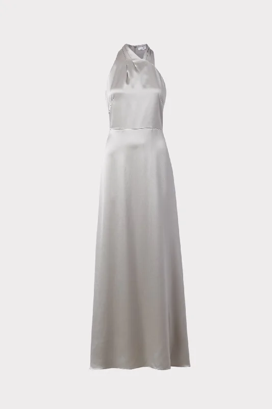 Weekend Shopping Deals Galore Taryn Hammered Satin Dress