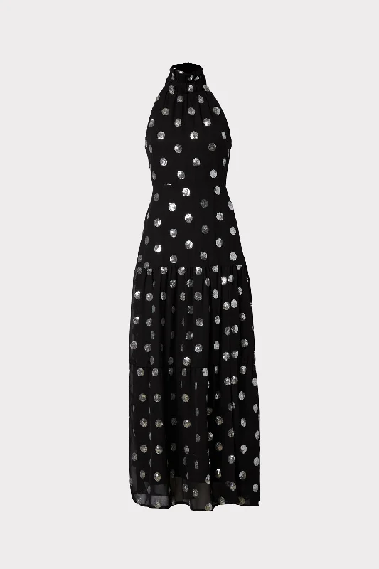 Weekend Best Buys Venice Dot Sequin Maxi Dress