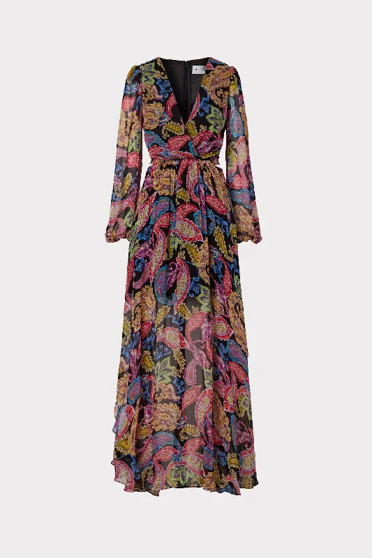 Weekend Offers and Savings Wilfred Paisley Chiffon Dress