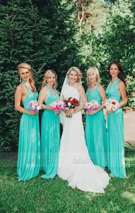 Unbeatable Offer A-Line Floor-Length Chiffon Bridesmaid Dresses
