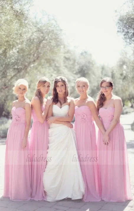 Massive Price Cuts A-Line Floor-Length Chiffon Bridesmaid Dresses