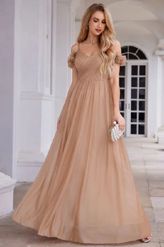 Weekend Hot Prices A-Line Floor Length Chiffon Bridesmaid Dress CB0721