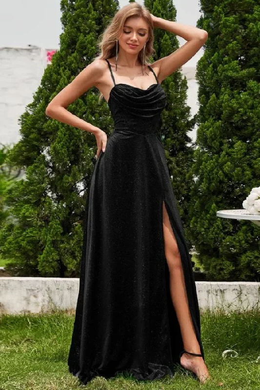 Flash Offer A-Line Floor Length Sequined Bridesmaid Dress CB0724