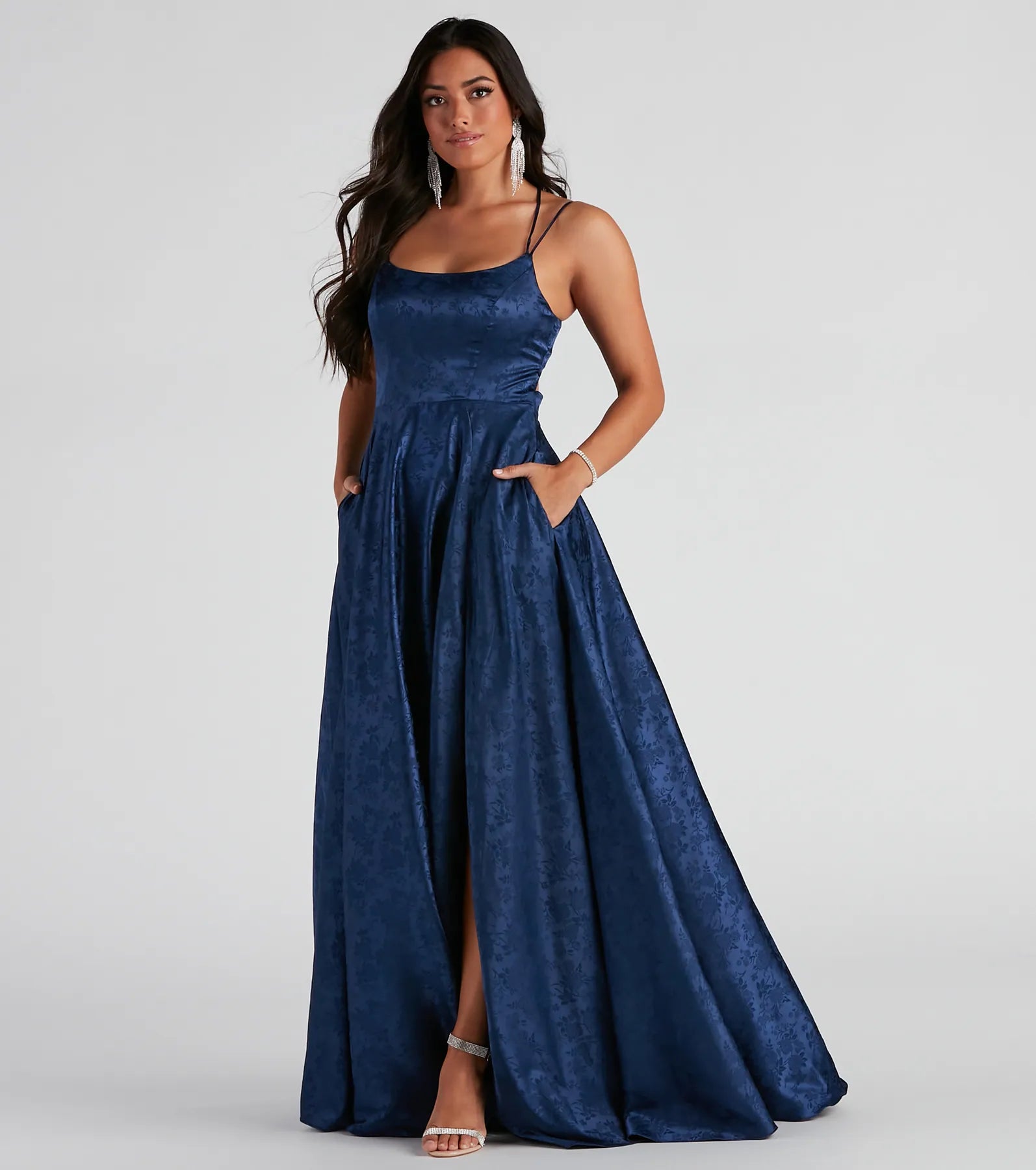 Weekend Promo Offers Abby Floral Jacquard Ball Gown