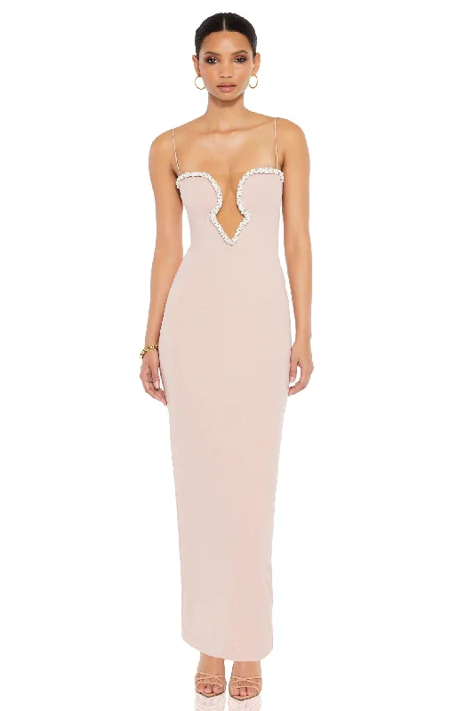 Price Slash Adorn Pearl Gown