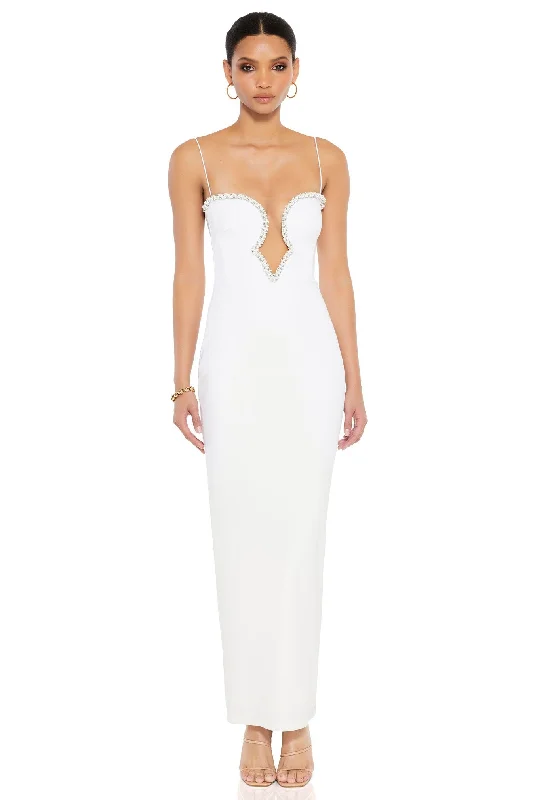 Extra Discount Adorn Pearl Gown