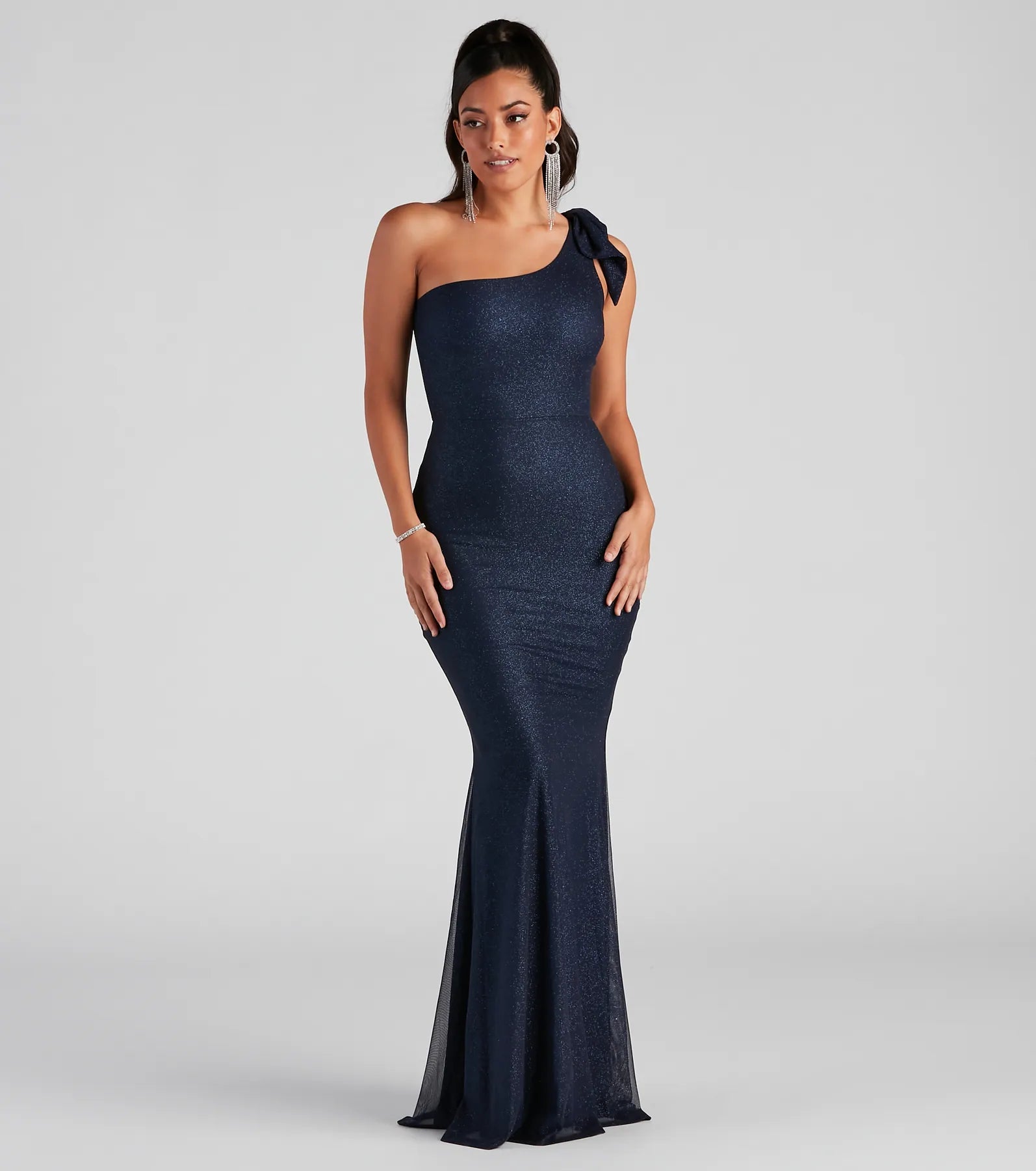 Shop Now and Save Alaia Glitter Mesh Mermaid Dress
