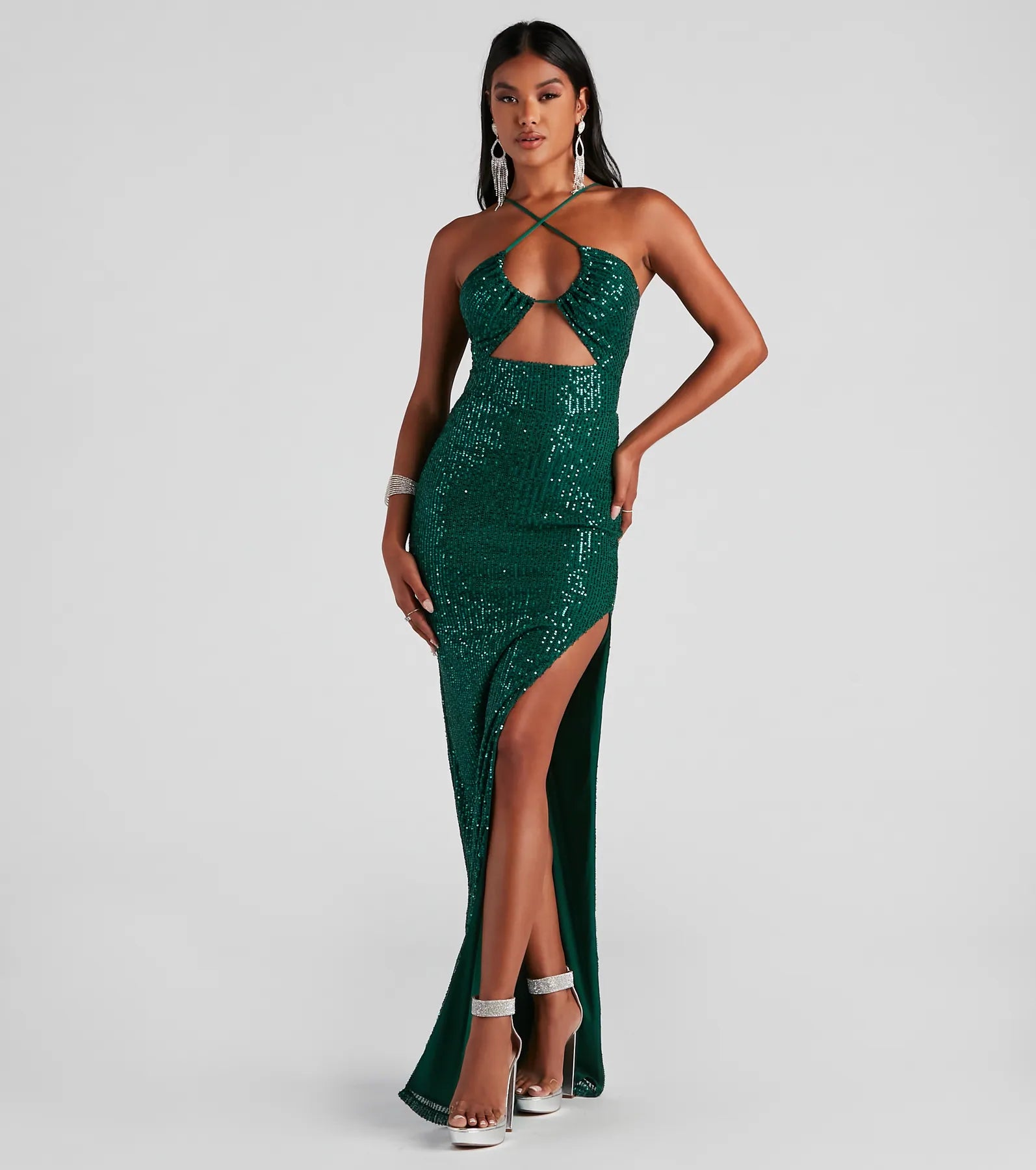 Get It Now Annie Formal Sequin Long Dress