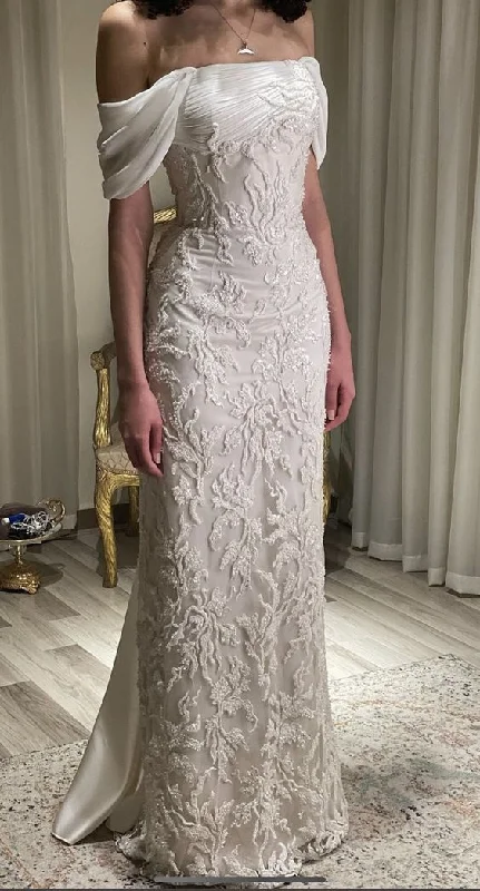 Weekend Offers You Love Gorgeous White Off Shoulder Beading Appliques Long Prom Dress Wedding Dress,DP1032 Weekend Offers You Love Gorgeous White Off Shoulder Beading Appliques Long Prom Dress Wedding Dress,DP1032