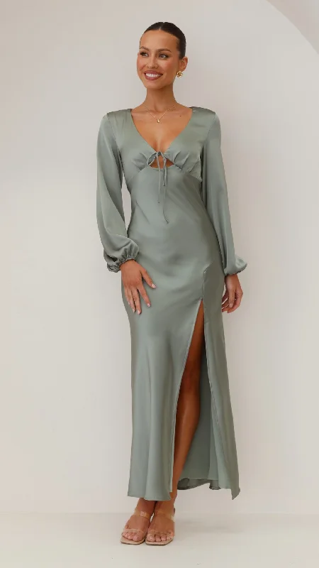 Exclusive Offer Brigitte Maxi Dress - Green