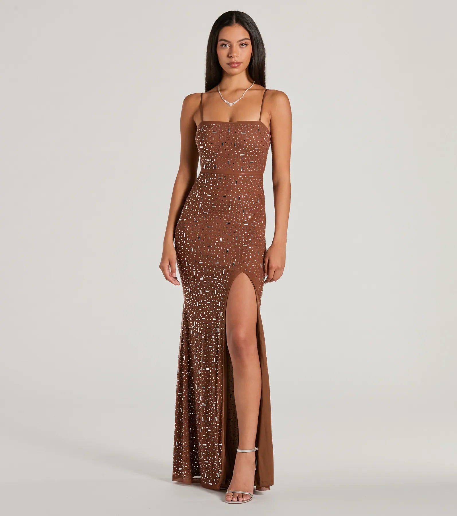 Weekend Deals You’ve Been Waiting For Britt Sleeveless Mermaid Rhinestone Formal Dress