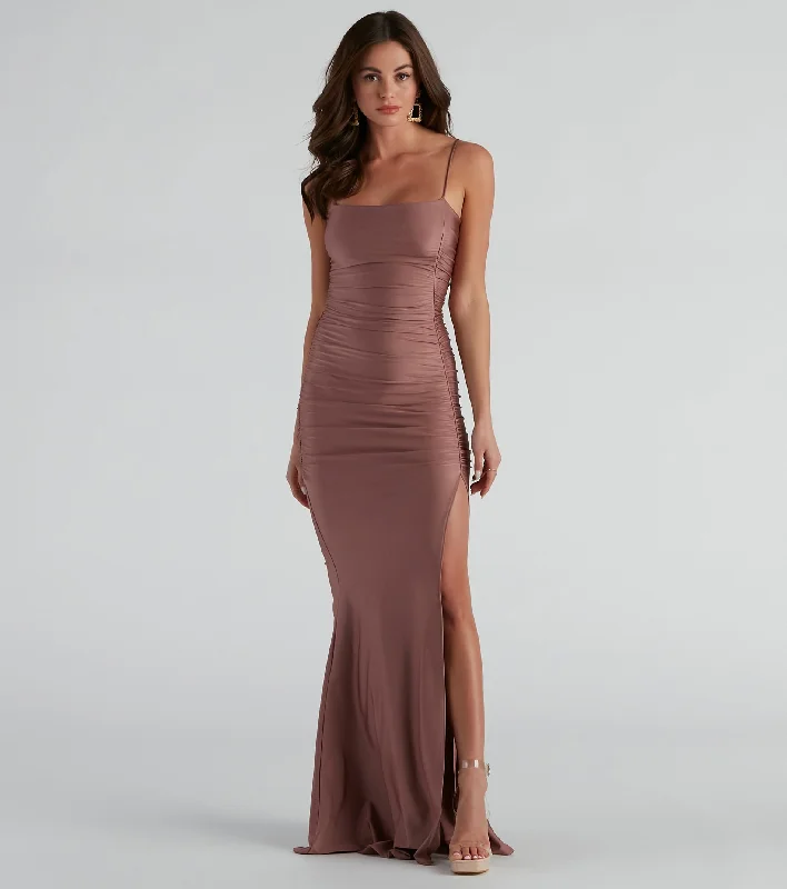 Weekend Massive Discounts Cece Formal Square Neck Long Dress